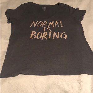 Torrid Size 2 Normal is Boring T-shirt